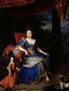 Constantijn Netscher Portrait de la princesse Palatine oil on canvas